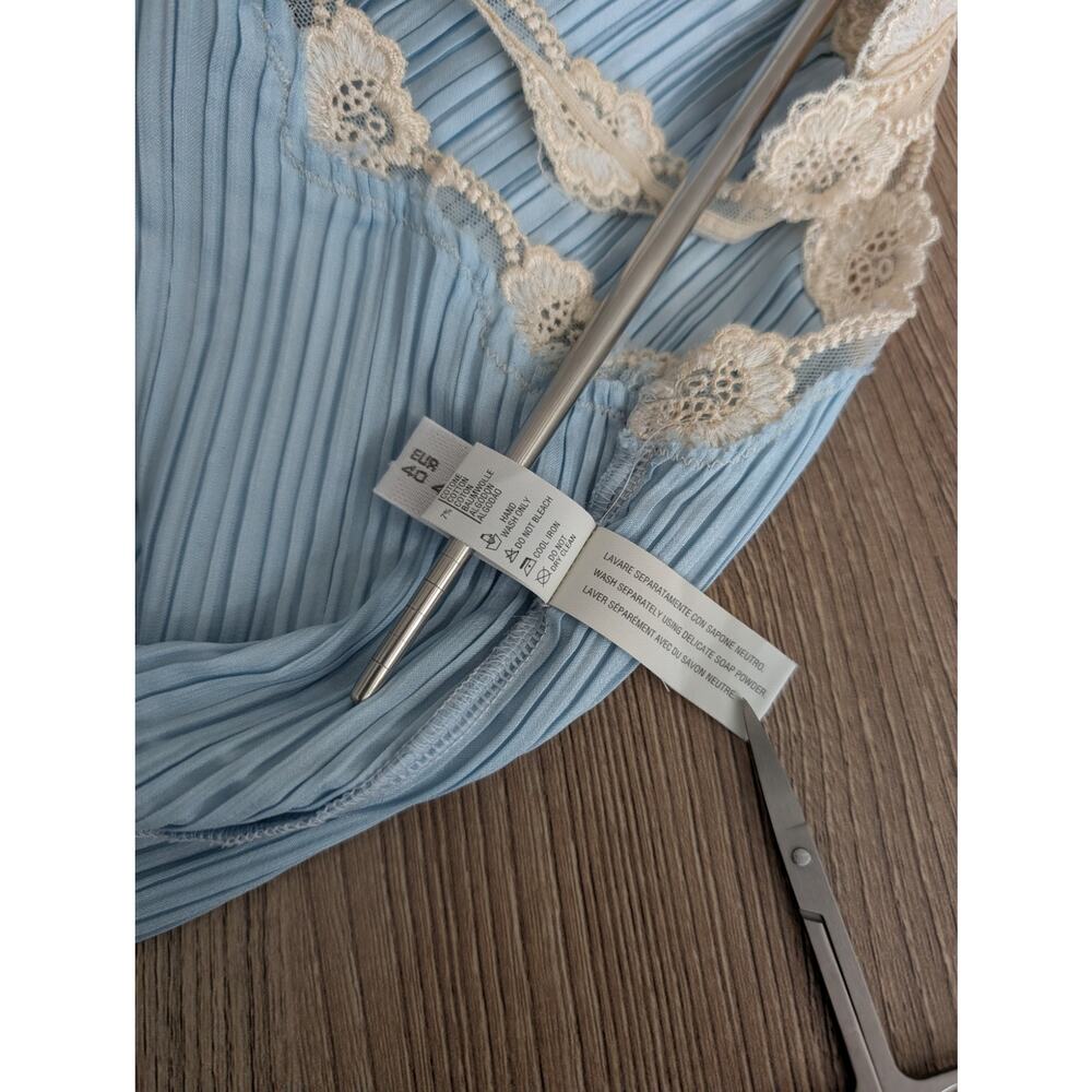 La Perla Vintage Lace Trimmed Pleat Camisole - Picture 12 of 13
